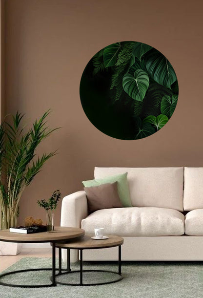 Jungle Round Wall Art Sticker