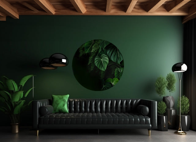 Jungle Round Wall Art Sticker